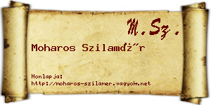 Moharos Szilamér névjegykártya